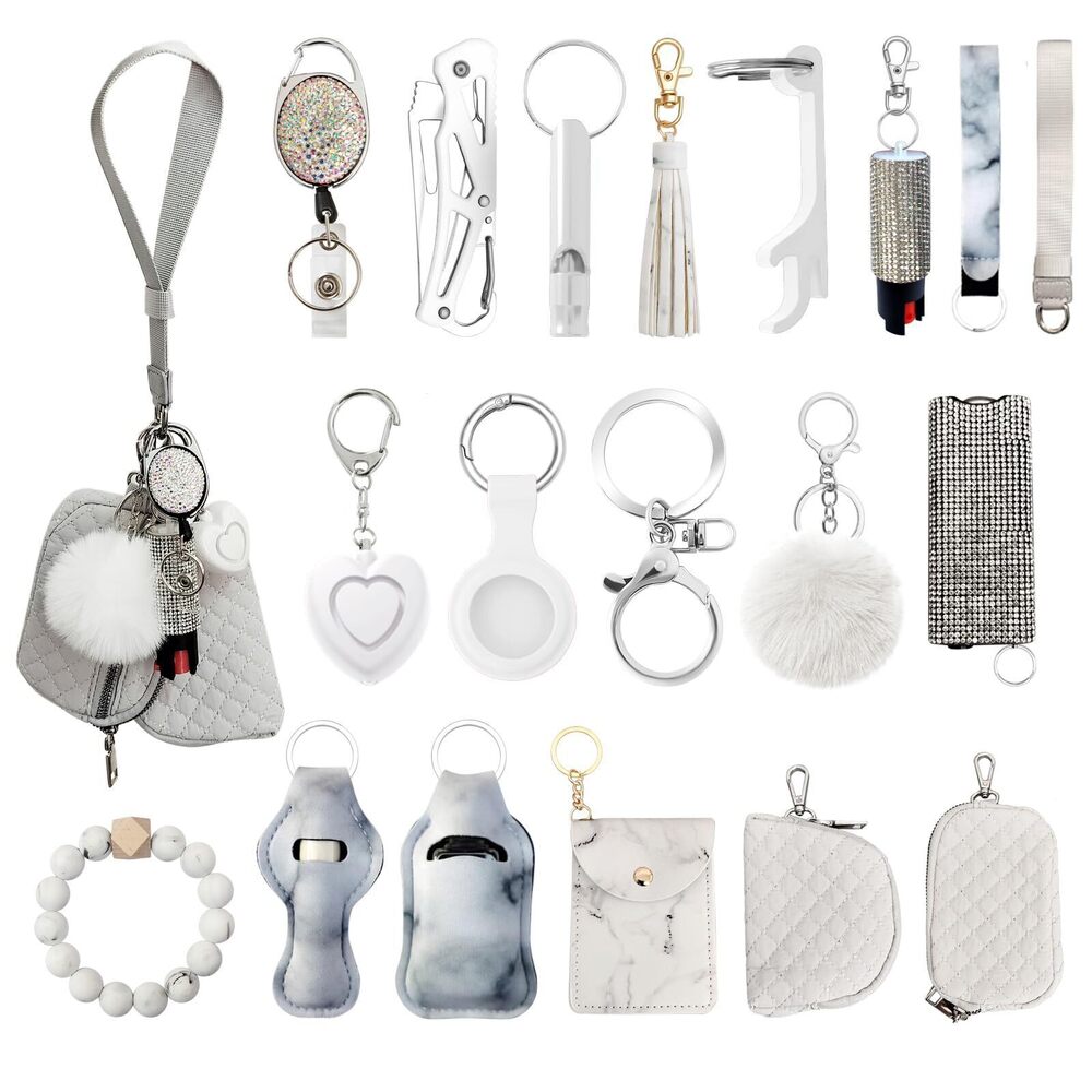 8875 Wristlet Keychain Set with RFID Wallet Card Holder and Bottle Opener